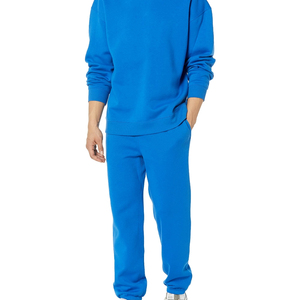 Pull en molleton 100 % coton pour homme, col rond, anti-boulochage, respirant, tricoté, coupe classique, couleur unie, décontracté, hiver - Product Image 6