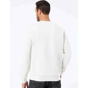 2025 sweat à col rond pour hommes pull à manches longues décontracté avec broderie 3D étiquette personnalisée Anti-rides caractéristiques tailles XL 2XL - Product Image 4