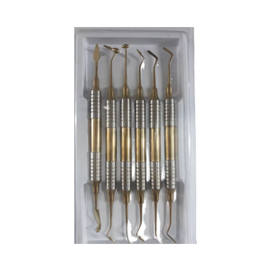 Spatule dentaire en acier plaqué titane pour composite, manche épais, réutilisable, pour orthodontie et remplissage dentaire - Product Image 2
