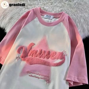 Camisetas Vintage de Alta Calidad, Ecológicas, de Corte Holgado, Estilo Urbano, Personalizadas con Estampado 3D, de Secado Rápido, Bordado Chenille, 100% Algodón - Product Image 2