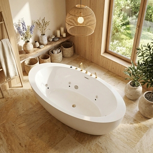 Bañera de hidromasaje (FW-M-2002) con varias opciones OEM/ODM, típicamente fabricada con materiales acrílicos de alta calidad para mayor durabilidad - Product Image 5