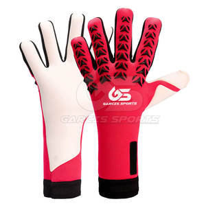 Gants de gardien de but de football rouge et blanc, antidérapants, respirants, légers, équipement d'entraînement de football - Product Image 4