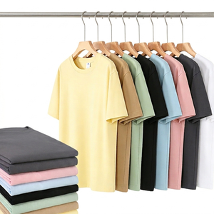 Camiseta Casual Cultural de Manga Corta con Cuello Redondo, 200G, Algodón, Hombros Caídos, Bordado con Logotipo Personalizado OEM, Fábrica BD China - Product Image 1