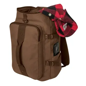Multipurpose <b>Canvas</b> Duffle <b>Backpack</b> with Multi Pockets Travel Gym Tactical Bag Custom Size Color Bulk Order Supplier - Product Image 5