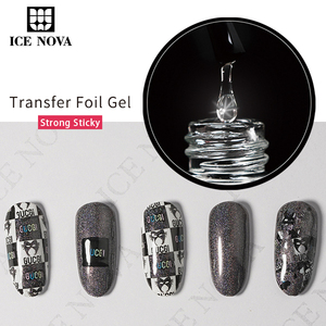 ICE NOVA Gel de transfert pour feuille, Nouvelle Arrivée, pour un <span class=keywords><strong>effet</strong></span> d'impression, 1kg, Marque Privée, Sans HEMA/TPO, Couleur mate translucide cristalline - Product Image 2