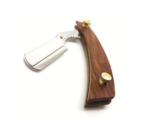 Maquinilla de afeitar de peluquero desechable de una hoja de acero inoxidable con logotipo personalizado, maquinilla de afeitar recta facial plegable profesional de Color personalizado - Product Image 2