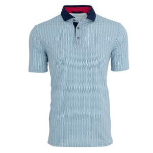 Chemise rose à manches courtes pour homme, 100 % polyester, couleur unie, tissu tricoté, coupe décontractée, boutonnée, séchage rapide - Product Image 5