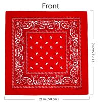 Bandana Premium Personnalisé 100% Coton Motif Paisley avec Impression de Logo, Conception Personnalisée, Vente en Gros, Accessoire de Mode
