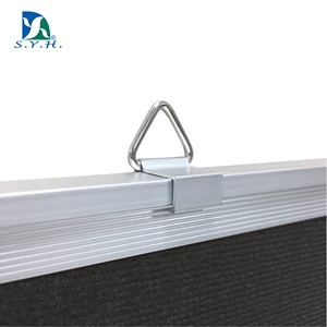 Tablero de anuncios de tela de terciopelo negro con marco de aluminio de 45x60 cm, logotipo personalizado - Product Image 3