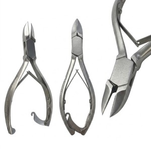 Pince à ongles professionnelle en acier inoxydable – Coupe droite, mâchoires coniques, robuste, pour podologie et manucure - Product Image 6