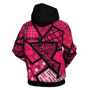 Pull à capuche en molleton 100% coton pour hommes, impression par sublimation 3D, motif uni teint pour l'hiver - Product Image 6