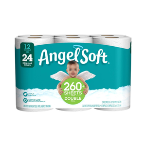 Angel Soft, Papier toilette parfumé en tube avec parfum de lavande fraîche, rouleaux géants 2 plis, lot de 16 - Product Image 4