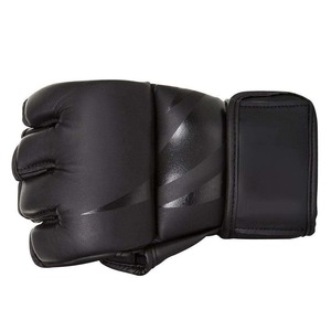 High Quality Customizable PU Leather MMA Boxing <b>Gloves</b> <b>Moisture</b> Wicking Custom Color Logo Closure Adjustable Wrist Comfortable - Product Image 3