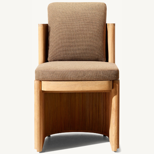 Armless <b>chair</b> furniture made of strong and durable teak <b>wood</b> for outdoor use with strong and aesthetic legs - Product Image 1