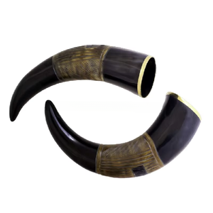 Corne à boire viking artisanale de haute qualité, écologique, en forme d'ox, avec support, forme naturelle, REHMAN CRAFT - Product Image 4