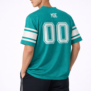Maillot de football américain Y2K pour homme, qualité supérieure, coupe ample, en maille, imprimé par sublimation, manches courtes, pour acheteurs américains - Product Image 6