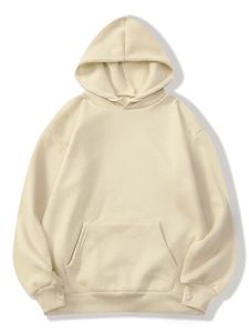 Sweat à capuche unisexe en coton épais, confortable et élégant, couleur unie, coupe ample, service OEM, respirant, anti-boulochage, vente en gros de qualité supérieure - Product Image 4