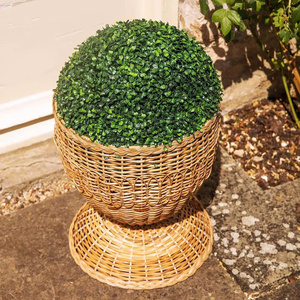 Nouveau pot de plante en rotin, design innovant, fabriqué au Vietnam, prix de gros, OEM ODM, couleur au choix. - Product Image 5