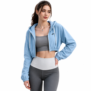 Women Custom <b>Crop</b> Top Plus Size Fashion <b>Jacket</b> Summer Casual Waterproof Windbreaker Nylon Printed Fabric Wholesale Men's <b>Jackets</b> - Product Image 1