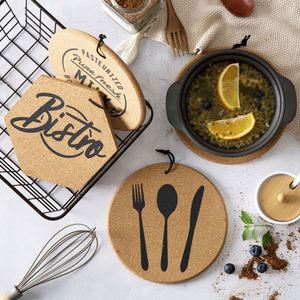 Sous-verres vierges pour sublimation avec base en liège naturel, sous-verres ronds en bois personnalisables - Product Image 2