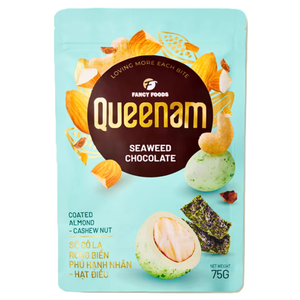OEM/ODM Chocolate Drageado Venta Directa de Fábrica Snacks HALAL Dulces 75G Nueces de Almendra y Anacardo Cubiertas de Chocolate con Algas Marinas - Product Image 1
