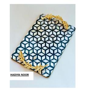 Bandeja Redonda de Nácar Real de Calidad Estándar de la India, Bandeja de Almacenamiento de Nácar para Decoración del Hogar, Disponible a un Precio Competitivo - Product Image 2