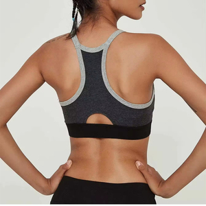 Sujetador deportivo para mujer, ropa interior para gimnasio, entrenamiento, correr, color blanco sólido, sujetador deportivo tipo body butter en venta - Product Image 5