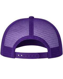 Casquette de camionneur orange personnalisée, dos en maille, fermeture snapback réglable, respirante, en polyester, avec devant en mousse, logo personnalisé, casquette de baseball vierge - Product Image 4