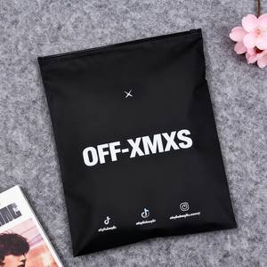 Durable PE <b>Waterproof</b> Large Capacity Zipper Bags 50-70L Custom Size Clear Silk Screen Printed for Shoes Clothing <b>Socks</b> Packaging - Product Image 2