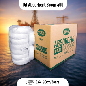 White Oil Absorbent Boom 400 Small Containment Boom for Fuel Diesel Hydraulic Oil Spill Control - Product Image 2