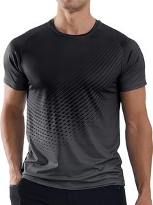 Ropa Deportiva para Hombre, Tejido Orgánico, Corte Ajustado, Logotipo Frontal, para Gimnasio, Entrenamiento, Deporte, Transpirable, de Secado Rápido - Product Image 3