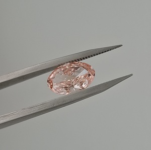 RAAMAA Oval Brilliant Cut Fancy Intense IGI Certified Lab Grown CVD HPHT VS1 Clarity 1ct 2ct 3ct Loose Diamond Engagement - Product Image 3