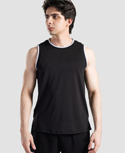 Débardeurs décontractés pour hommes taille XL, nouveau design, haute qualité, écologiques, col rond, couleur unie, impression numérique, 100% polyester - Product Image 3