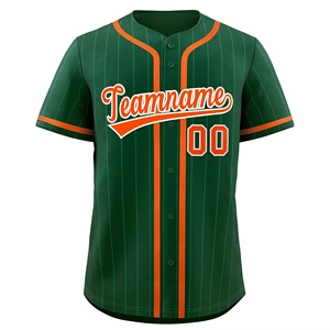 เสื้อเบสบอลผู้ชายแบบ OEM ติดกระดุม แขนสั้น สไตล์ฮิปสเตอร์ ฮิปฮอป ชุดกีฬา เสื้อเบสบอลแบบสั่งทำ - Product Image 4