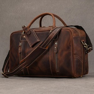 Bolsa de Viaje de Cuero Vacuno Genuino de Lujo, Bolsa de Lona de Gran Capacidad para Fin de Semana, Diseño de Diseñador - Product Image 2