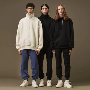 Sudaderas con Capucha Unisex para Invierno, Poliéster/Algodón, 500 Gramos, Forro Tejido, Corte Holgado, Transpirable, Antiarrugas, Ecológicas, Impresión Personalizada - Product Image 5