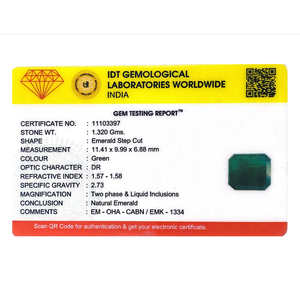Premium 6 Carat Zambian Emerald Loose Gemstone Faceted Emerald Cut for Fine Jewelry - Product Image 4