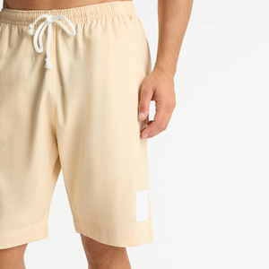 Venta al por mayor de pantalones cortos de algodón con cintura elástica y logotipo personalizado de FIFTH GEAR INTERNATIONAL, pantalones cortos de lana lisos de alta calidad para hombre. - Product Image 6