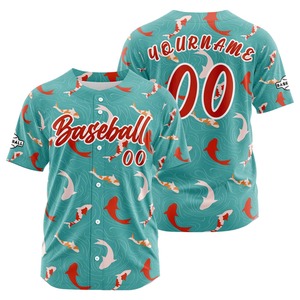 Maillot de baseball personnalisé avec impression de nom, OEM, sublimation, achat en polyester, maillots de baseball sublimés pas chers, maillot de baseball vierge personnalisé - Product Image 1