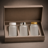 Bouteilles en verre en gros 30ml/50ml/100ml, pots de crème cosmétique, possibilité d'impression de logo