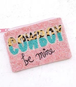 Monedero de Diseño Único con Cuentas Florales, Bolsa con Cremallera de Cuentas Blancas, Cartera de Flores Multicolor, Tarjetero, Cuentas de Vidrio Pequeñas - Product Image 4