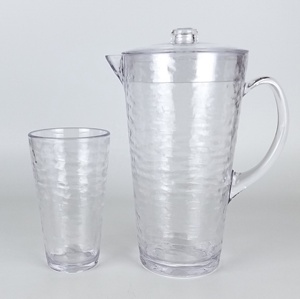 Pichet en acrylique à grain de verre martelé - Product Image 2