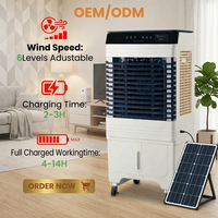 Ventilateurs de refroidissement d'air évaporatif commerciaux, refroidisseur évaporatif commercial haute capacité avec 9 vitesses de ventilation pour serre