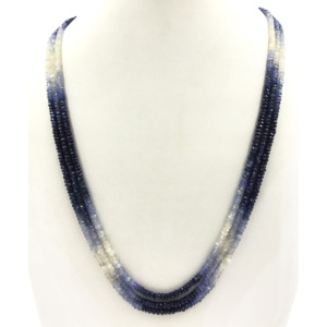 Natural Sapphire Faceted Round Beads Strand for DIY Necklace <b>Bracelet</b> and Accessories - Product Image 4