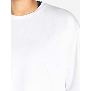เสื้อยืดคอกลมผ้าคอตตอนหนา 280 กรัม ทรงโอเวอร์ไซส์ แขนสั้น สีพื้น เรียบง่าย สไตล์ลำลอง สำหรับผู้ชายและผู้หญิง - Product Image 3
