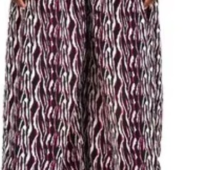 Ensemble 2 pièces Top & Pant Co-Ord set tissu imprimé Ensemble haut et bas design tendance Top cintré à la taille avec bas évasé - Product Image 4