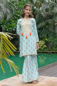 Wholesale Price Designer Summer Lawn Formal Stitched Breathable Customizable <b>Kids</b> Salwar Kameez Daily Wear Casual Dresses - Product Image 6