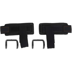 Latest Design Neoprene Metal Rod Hooks Powerlifting Gym Workout Equipment Non-Slip Rubber Coating Heavy Fitness Body Building - Product Image 2