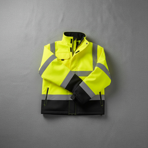 Veste de pluie réfléchissante avec logo personnalisé, vente en gros OEM, vêtements de travail imperméables haute visibilité - Product Image 3