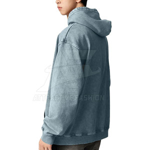 Sudaderas Lisas con Efecto Ácido, Diseño Nuevo de Primera Calidad, Material 100% Algodón, Sudaderas Básicas con Efecto Ácido - Product Image 4